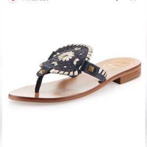 Jack Rogers navy Thong Sandals